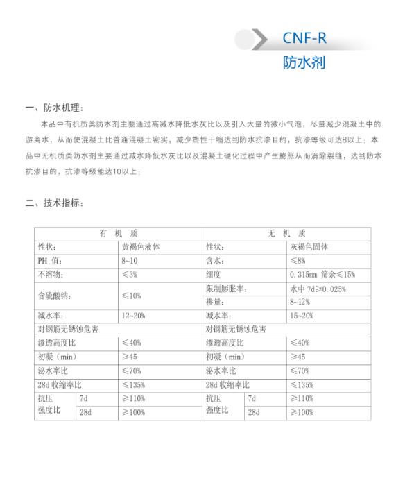 CNF-R 防水剂